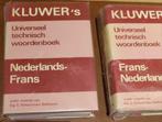 TECHNISCHE WOORDENBOEKEN FR-NL/NL-FR, Ophalen of Verzenden, Zo goed als nieuw