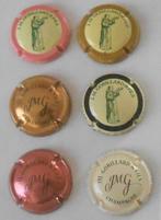 6 champagnecapsules van J.M. Gobillard et Fils, Verzamelen, Overige Verzamelen, Verzenden, Gebruikt