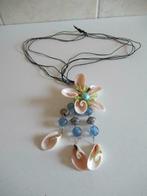 ketting met kunstparels nooit gedragen, Handtassen en Accessoires, Kettingen, Ophalen of Verzenden, Zo goed als nieuw, Blauw, Kunststof