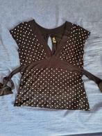 Polkadot top met v uitsnijding maat small, Kleding | Dames, Gedragen, Ophalen of Verzenden, Maat 36 (S)