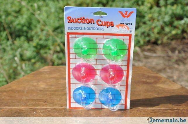 6 crochets plastique ventouse neuf, Maison & Meubles, Accessoires pour la Maison | Autre, Neuf, Enlèvement ou Envoi