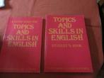 "TOPICS AND SKILLS IN ENGLISH". STUDENT'S BOOK + STUDY GUIDE, Comme neuf, Secondaire, Anglais, Enlèvement ou Envoi