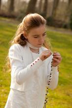 wit communnie kleedje, Ophalen, Zo goed als nieuw, Meisje, Jurk of Rok