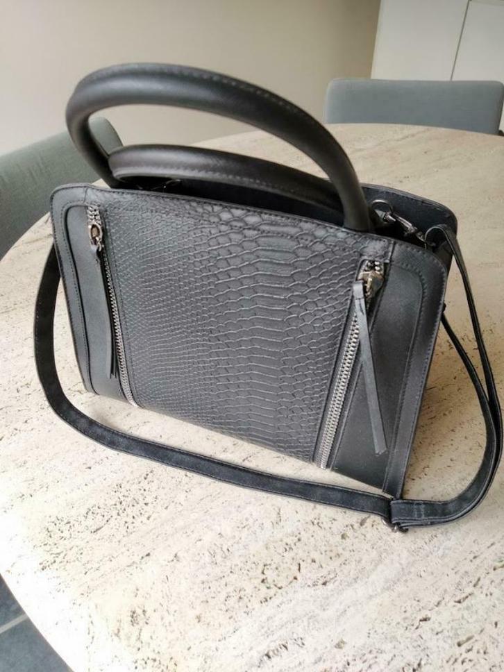 Grote zwarte handtas Atmosphère, Handtassen en Accessoires, Tassen | Damestassen, Zo goed als nieuw, Handtas, Zwart, Ophalen of Verzenden