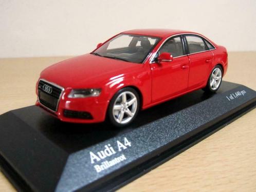 Audi A4 3.2 Quattro 2007 Brillant Red Minichamps  (1:43), Hobby & Loisirs créatifs, Voitures miniatures | 1:43, Neuf, Voiture