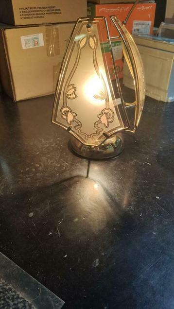 Lampe de table dorée..., Enlèvement ou Envoi, Comme neuf