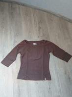 Bruin T-shirt met driekwartmouwen van WE, Kleding | Dames, T-shirts, Gedragen, Maat 38/40 (M), Bruin, Ophalen