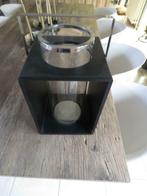 Dome Deco koppel lantaarns windlichten, Huis en Inrichting, Overige materialen, 25 tot 50 cm, Zwart, Ophalen of Verzenden