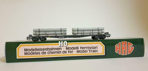 HAG 350 HO SBB rongenwagen beladen met betonelementen (#504), Hobby en Vrije tijd, Modeltreinen | H0, Nieuw, Wagon, Märklin, Ophalen of Verzenden