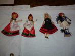 4 petites figurines de poupées tourisme souvenir, Utilisé, Enlèvement ou Envoi