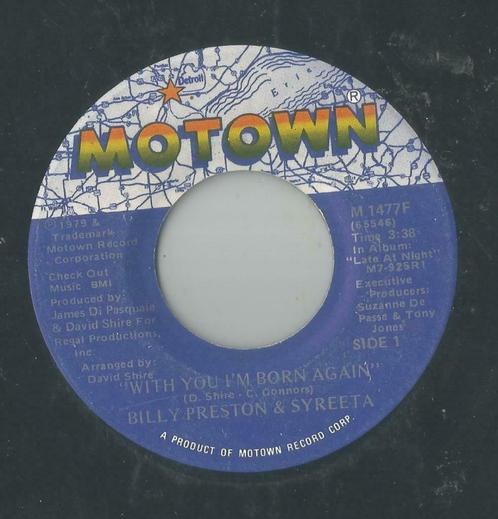 Billy Preston & Syreeta – With you I’m born again - Single, CD & DVD, Vinyles Singles, Single, R&B et Soul, 7 pouces, Enlèvement ou Envoi