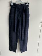 Geruite paperbag broek H&M donkerblauw, Kleding | Dames, Blauw, Ophalen of Verzenden, Maat 36 (S)