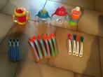 Assortiment drinkbekers/eetlepels/melkpoedertoren, Ophalen, Gebruikt