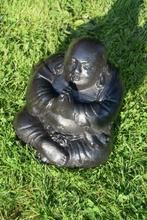 Gelukkig gepatineerde stenen boeddha 21, Huis en Inrichting, Ophalen of Verzenden, Nieuw