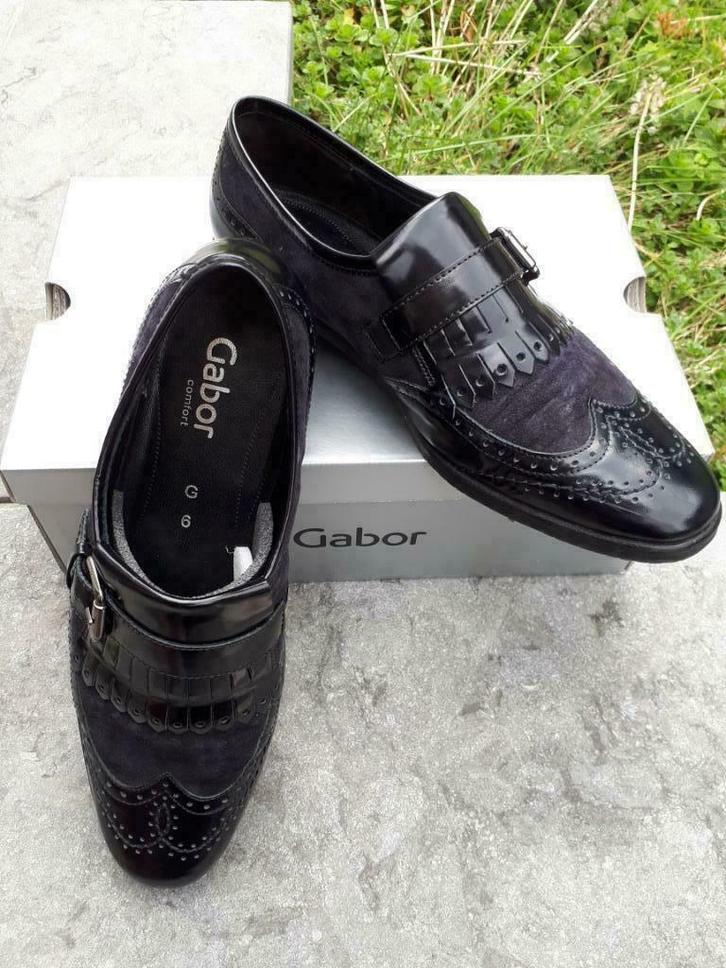 Gabor Richelieu damesmocassin donkerblauw, Kleding | Dames, Schoenen, Zo goed als nieuw, Pumps, Blauw, Ophalen of Verzenden