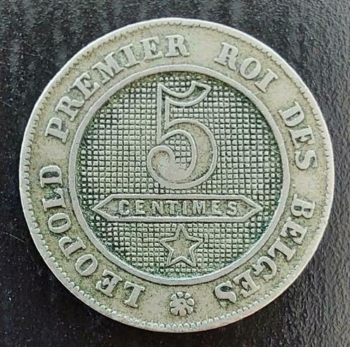 Belgium 1863 -5 Centiem Koper/Nikkel - Leopold I -Morin 139a, Postzegels en Munten, Munten | België, Losse munt, Verzenden