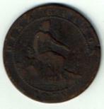 Spanje Espagne 10 centimes 1870, Timbres & Monnaies, Monnaies | Europe | Monnaies non-euro, Envoi, Monnaie en vrac, Autres pays