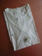 T-SHIRT 46/48 - groene print op witte achtergrond *, Gedragen, Ophalen of Verzenden, Wit, Maat 46/48 (XL) of groter