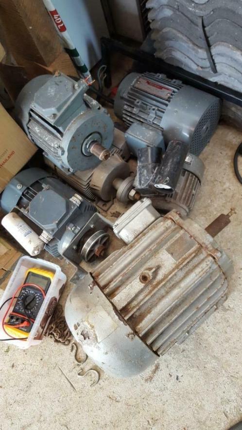 elektrische motoren motor drijfkracht 380 v en lichtnet, Doe-het-zelf en Bouw, Gereedschap | Overige machines, Gebruikt, Ophalen