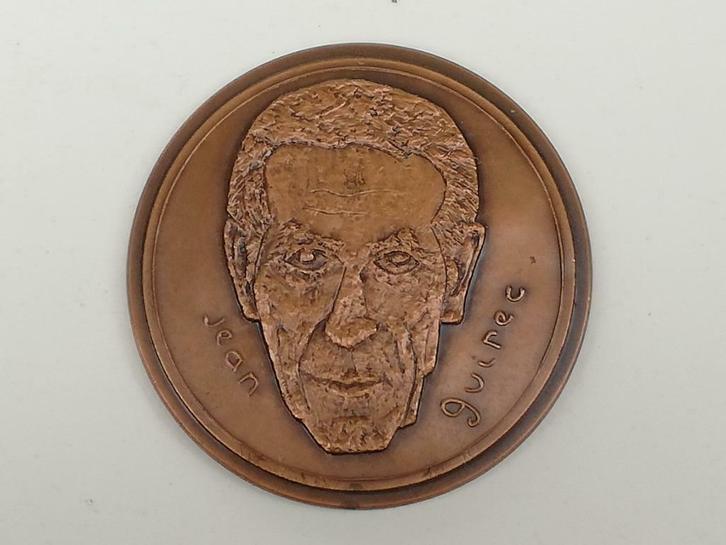 Mooie medaille in brons - Jean Guirec - Frankrijk - 1977, Antiek en Kunst, Curiosa en Brocante, Ophalen of Verzenden