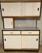 retro vintage wandmeubel, Huis en Inrichting, Keuken | Keukenelementen, Ophalen, Gebruikt, 100 tot 150 cm, Wit