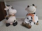 Couple de jolies vaches souriantes blanches et noire, Collections, Enlèvement ou Envoi, Comme neuf, Animal de ferme, Statue ou Figurine