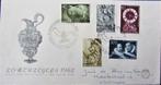 FDC- NEDERLAND KUNST- ZOMERZEGELS 1962, Postzegels en Munten, Ophalen of Verzenden, Gestempeld, Overige thema's