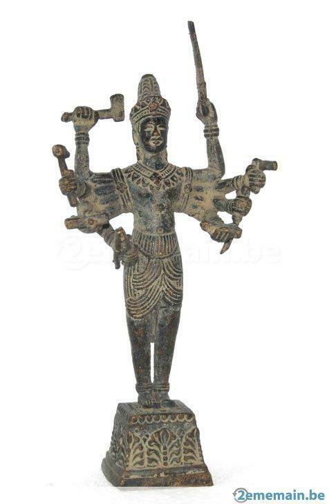 Statue métal de Shiva F225, Antiquités & Art, Art | Sculptures & Bois, Enlèvement ou Envoi