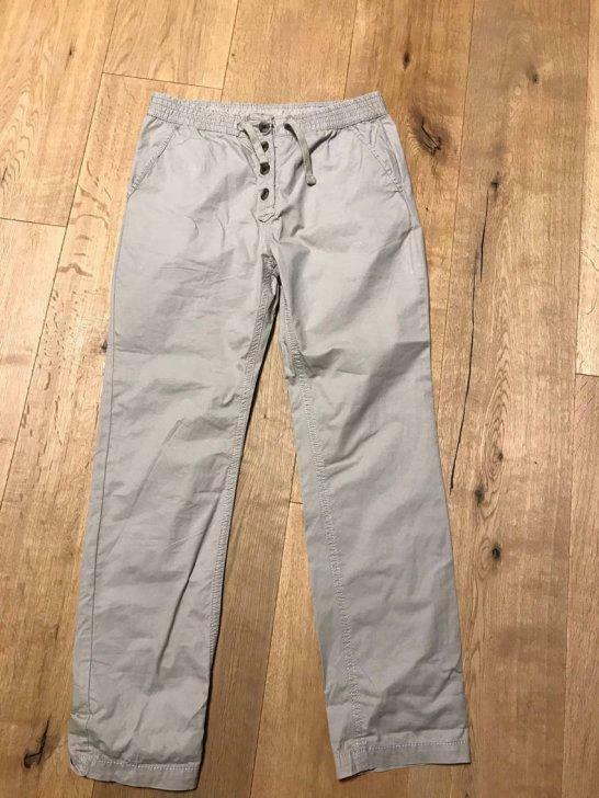 Pantalon Zara toile coton beige taille 152 (12 ans), Kinderen en Baby's, Kinderkleding | Maat 152, Gebruikt, Jongen, Broek