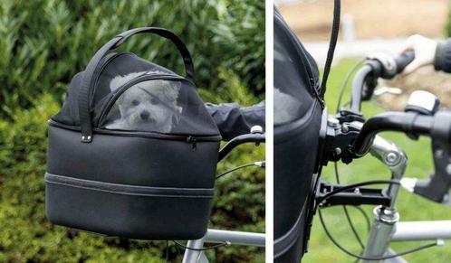 Panier de vélo en nylon pour guidon noir, Animaux & Accessoires, Accessoires pour chiens, Neuf, Enlèvement
