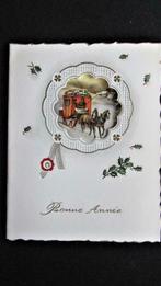 DUBBELE POSTKAART- KOETS MET PAARDEN, Ophalen of Verzenden, Ongelopen, Voertuig