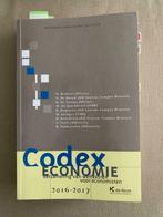 Boek 'Codex Economie' 2016 - 2017, Livres, Économie, Management & Marketing, Bruloot, De Boeck, De Groote, De Jonckheere, Demarsin, Geinger,