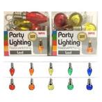 Feestverlichting lichtsnoer gloeilamp 10 leds op batterij, Ophalen of Verzenden, Nieuw, Versiering