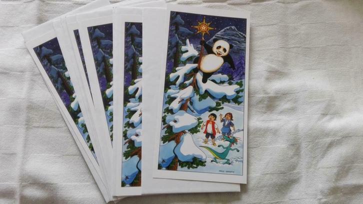 Paul Geerts 10 x kerstkaarten Pinda de Panda, Collections, Personnages de BD, Neuf, Enlèvement ou Envoi