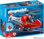 Playmobil 4824 Brandweerhelikopter, Kinderen en Baby's, Speelgoed | Playmobil, Ophalen, Gebruikt