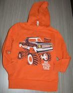 Oranje hoodie maat 122, Ophalen of Verzenden, Gebruikt, Jongen, Trui of Vest