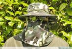 Militaria - Gecamoufleerde hoed met verborgen gezicht F478, Ophalen of Verzenden