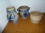 3 poteries en grès, Antiquités & Art, Enlèvement
