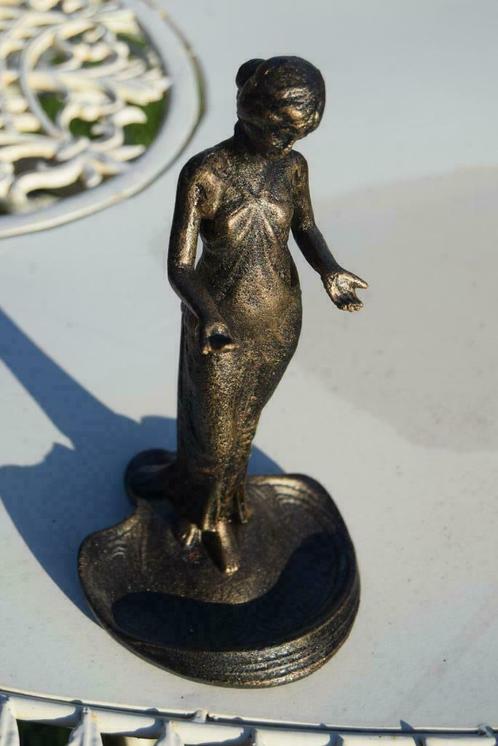 Statue en fonte patinée bronze (l'élégante), Maison & Meubles, Accessoires pour la Maison | Autre, Neuf, Enlèvement ou Envoi