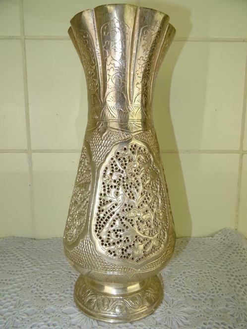 Vase Vase Décoratif Vase Décoratif Africain Plaqué Argent Bi, Antiquités & Art, Antiquités | Vases, Enlèvement ou Envoi