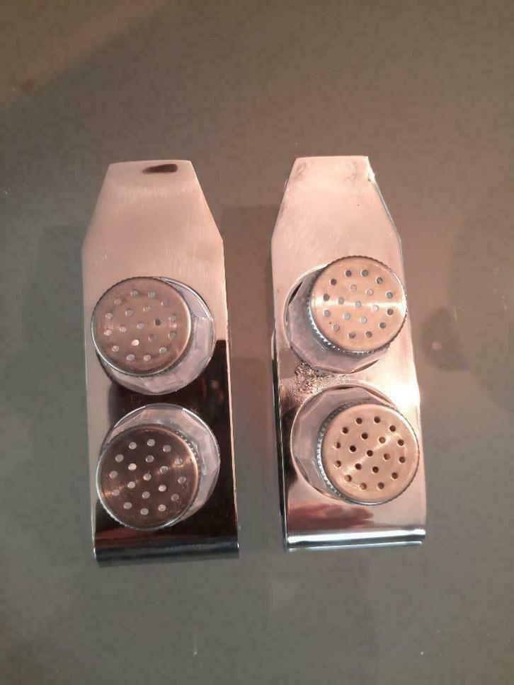 peper en zoutstel verzilverd Bouillet Bourdelle, Huis en Inrichting, Keuken | Servies, Ophalen of Verzenden