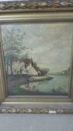 schilderij van camp, Antiek en Kunst