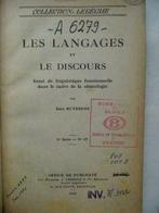 Functionele linguïstiek (1943), Ophalen of Verzenden, Gelezen, Hoger Onderwijs, Eric Buyssens