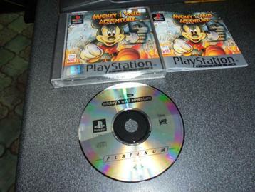 Playstation Mickey's wild adventure (orig-compleet), Enlèvement ou Envoi, 1 joueur, Aventure et Action, Utilisé