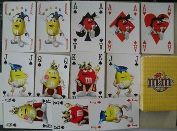 52 Speelkaarten M & M's + 2 Jokers (nieuw ongeopend)