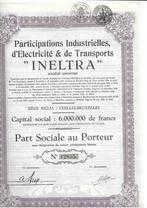 Ineltra - 1935, Timbres & Monnaies, 1920 à 1950, Action, Envoi