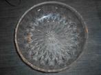 ancien grand plat en verre biseauté diamètre 25cm, Enlèvement