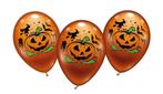 halloween ballonnen 6 stuks oranje 28cm, Nieuw, Ophalen of Verzenden, Feestartikel