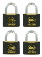4 cadenas Litto 30mm laiton même clé + habillage synthétique, Ophalen, Nieuw