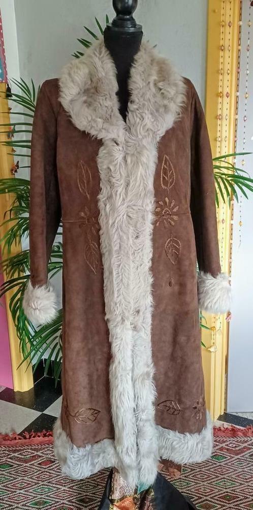 veste mouton lammy afghane magnifiquement brodée, Vêtements | Femmes, Vestes | Hiver, Taille 36 (S), Brun, Enlèvement ou Envoi